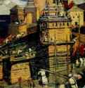 Город строят 1902 г. - Холст, масло; 154,5 х 264,5 см. Государственная Третьяковская галерея. Москва, Россия.