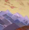 Хребет. Подходы к Эвересту 1936 г. - Картон, темпера; 30,5 х 45,8 см. Музей Николая Рериха. Нью-Йорк, США.
