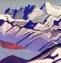 Эверест 1936 г. - Картон, темпера; 30,5 х 45,8 см. Музей Николая Рериха. Нью-Йорк, США.