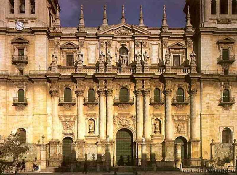 Кафедральный собор. Фасад. 1667-1688 - Хаен. Испания.