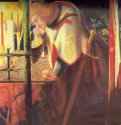 Сэр Галахад у разрушенной часовни, 1859 г. - Бумага, акварель; 29,2 x 34,3 см. Бирмингем. Городская художественная галерея. Великобритания.