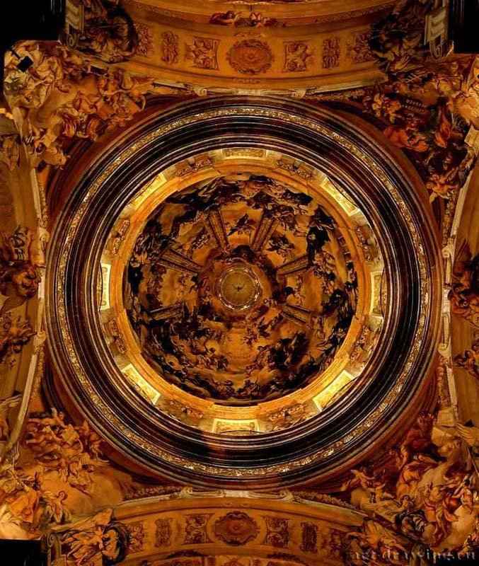Церковь аббатства в Мельке. Фреска купола. 1716 - 1717 - Австрия