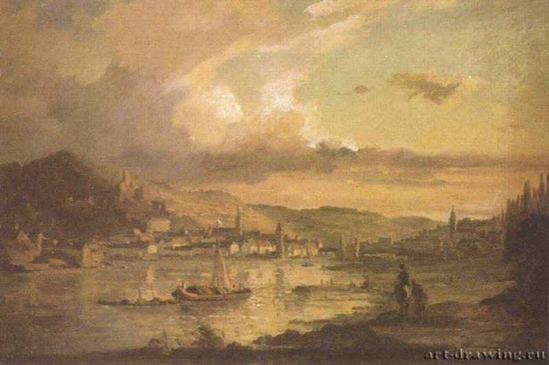 Вертхайм-на-Майне. 1822 - 32 x 48 смХолстРомантизмГерманияГамбург. Кунстхалле