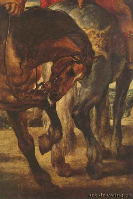 Битва с драконом. Фрагмент. 1620 - 429 x 311 смХолст, маслоБароккоНидерланды (Фландрия)Антверпен. Королевский музей изящных искусств