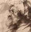 Голова мужчины в тюрбане в профиль. 1608 - 95 х 114 мм. Перо коричневым тоном, отмывка. Вена. Собрание графики Альбертина. Фландрия.