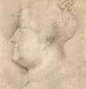 Портрет Марии де Медичи. 1622 - 308 х 215 мм. Черный мел, сангина, подсветка белым. Вена. Собрание графики Альбертина. Фландрия.
