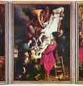 Снятие с креста, триптих, общий вид. 1611-1614 - Средняя доска 420 x 310 см, ширина створок 420 x 150 см. Дерево, масло. Барокко. Нидерланды (Фландрия). Антверпен. Собор. 