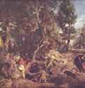 Охота на вепря. 1615-1616 * - 137 x 168 смДерево, маслоБароккоНидерланды (Фландрия)Дрезден. Картинная галерея