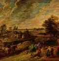 Крестьяне, возвращающиеся с поля. 1637 * - 121 x 194 смДерево, маслоБароккоНидерланды (Фландрия)Флоренция. Палаццо Питти
