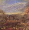 Вечерний пейзаж с пастухом и его стадом. 1638-1640 - 49,5 x 83,5 смДерево, маслоБароккоНидерланды (Фландрия)Лондон. Национальная галерея