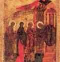 Сретение Господне. 1405 - 81 x 61,5 см. Икона. Праздничный чин. Благовещенский собор Московского Кремля.