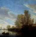Речной вид близ Девентера. 1645 - Холст, масло 110 x 151,5 Риксмузеум Амстердам