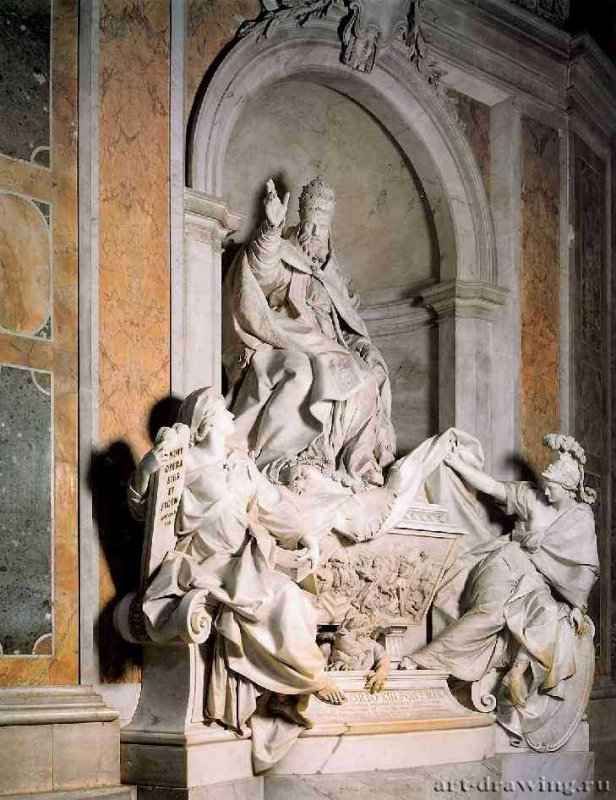 Надгробие папы Григория XIII. 1719-1725 - Мрамор. Рим. Собор св. Петра. Италия.