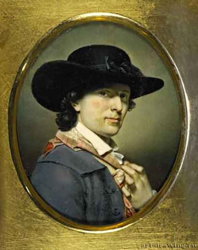 Автопортрет, 1790 г. - Акварель, слоновая кость. Эдинбург. Национальная галерея Шотландии. Великобритания.