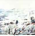 Пейзаж в Провансе. 1902-1906 - 394 х 535 мм Акварель на белой бумаге Нью-Йорк. Собрание Фогеля Постимпрессионизм Франция
