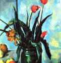 Натюрморт с тюльпанами в вазе. 1890-1892 - 72,5 x 42 смХолст, маслоПостимпрессионизмФранцияПассадена (штат Калифорния). Художественный фонд Саймона Нортона
