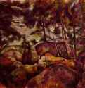 Скалы в лесу Фонтенбло. 1894-1898 - 73 x 91 смХолст, маслоПостимпрессионизмФранцияНью-Йорк. Музей Метрополитен