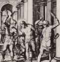 Бичевание Христа. 1579-1581 - 452 х 324 мм. Резцовая гравюра на меди. Вена. Собрание графики Альбертина. Италия.