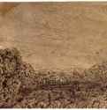 Котловина. 1621-1632 - Офорт, коричневый оттиск на грунтованной светло-коричневым тоном бумаге 107 x 189 мм Риксмузеум Амстердам