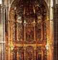 Алтарь. 1704 - Ширина 1200 см. Окрашенное дерево. Медина де Риосеко. Иглесиа де Сантьяго. Испания.