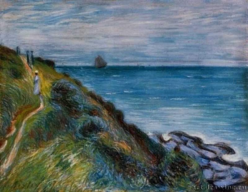 На скалах, залив Лэнглэнд, Уэльс, 1897 г. - Пастель. Частное собрание. Франция.