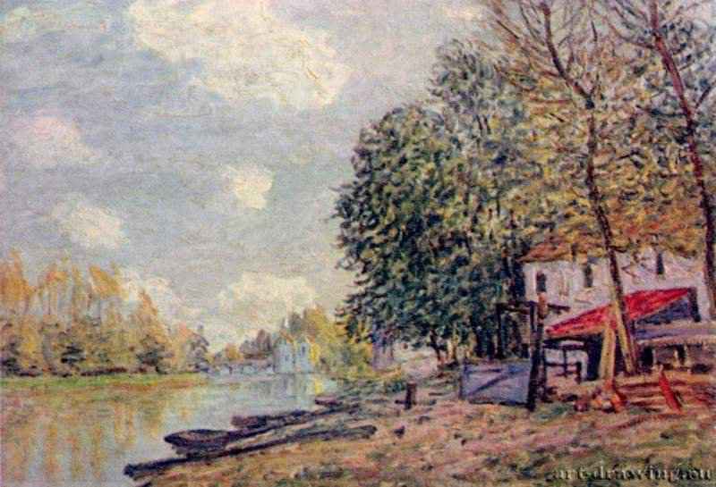 Море-сюр-Луэн. 1888 - 50 x 73 смХолст, маслоИмпрессионизмФранцияПариж. Частное собрание