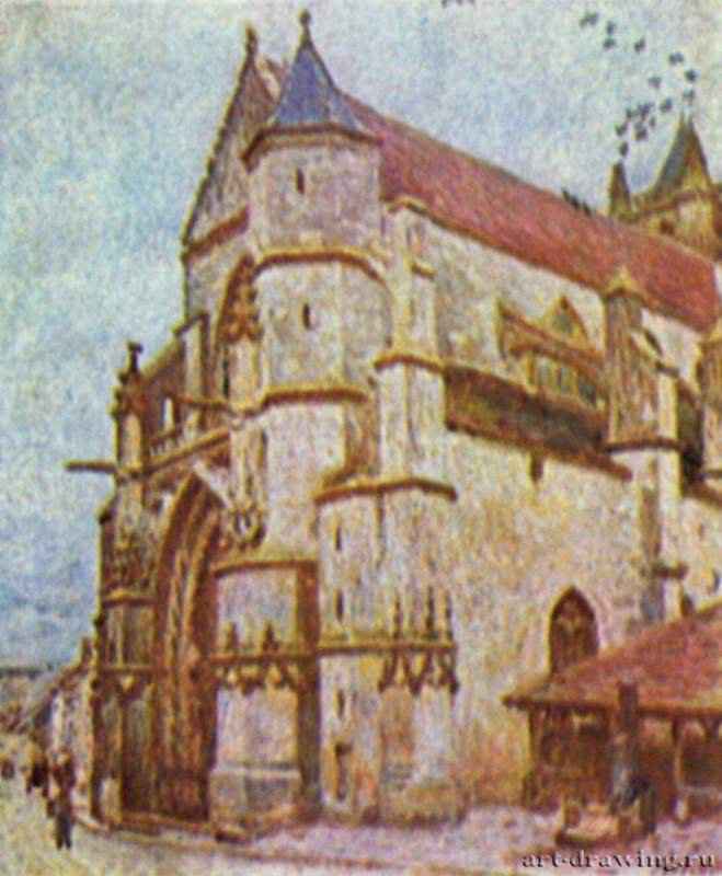Церковь в Море. 1893 - 83 x 64 смХолст, маслоИмпрессионизмФранцияЛозанна. Частное собрание