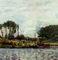 Лодки в Буживале. 1873 - 46 x 65 смХолст, маслоИмпрессионизмФранцияПариж. Музей Орсэ