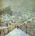 Снег в Лувесьене. 1874 - 46 x 55 смХолст, маслоИмпрессионизмФранцияВашингтон. Мемориальная галерея Филипс