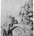 Мост. Первая половина 16 века - 207 х 154 мм. Перо коричневым тоном, на бумаге. Лондон. Британский музей, Отдел гравюры и рисунка. Нидерланды.