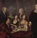 Портрет декана Джорджа Беркли с семьей. 1729 - 177 x 240 смХолст, маслоБароккоШотландия и СШАНью-Хейвен (штат Коннектикут). Йельский центр британского искусстваТак называемая Бермудская группа; картина написана во время бермудской экспедиции, в Ньюпорте на Род-Айленде