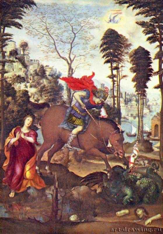 Св. Георгий. 1518 - 137,8 x 97,6 смДеревоВозрождениеИталияВашингтон. Национальная картинная галерея