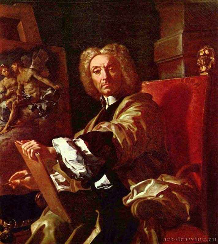 Автопортрет. 1715 * - 128 x 112 смХолст, маслоБароккоИталияФлоренция. Галерея Уффици