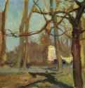 Сад "Планты" в Кракове. 1900 * - 16 x 23 смКартонПостимпрессионизмПольшаВроцлав. Музей Силезии
