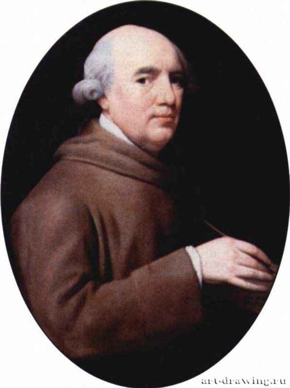 Автопортрет. 1781 - 67,6 x 51,1 смЦветная эмаль, керамикаРомантизмВеликобританияЛондон. Национальная галерея