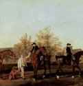 Охотники, выезжающие из Саутхилла. 1763-1768 - 61 x 105 смХолст, маслоРомантизмВеликобританияЧастное собрание