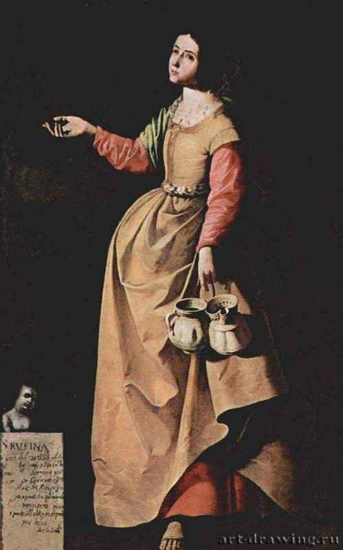 Св. Руфина Севильская. 1635-1640 - 172 x 105 смХолст, маслоБароккоИспанияМадрид. ПрадоВходит в цикл картин "Святые жены" (1635-1640)