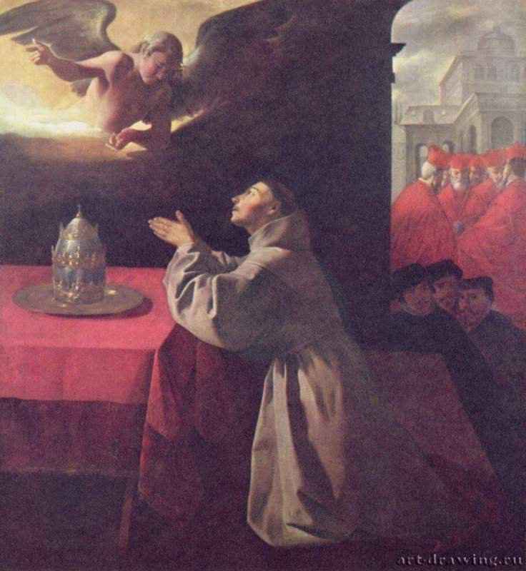 Св. Бонавентура. 1640-1650 * - 239 x 222 смХолст, маслоБароккоИспанияДрезден. Картинная галерея