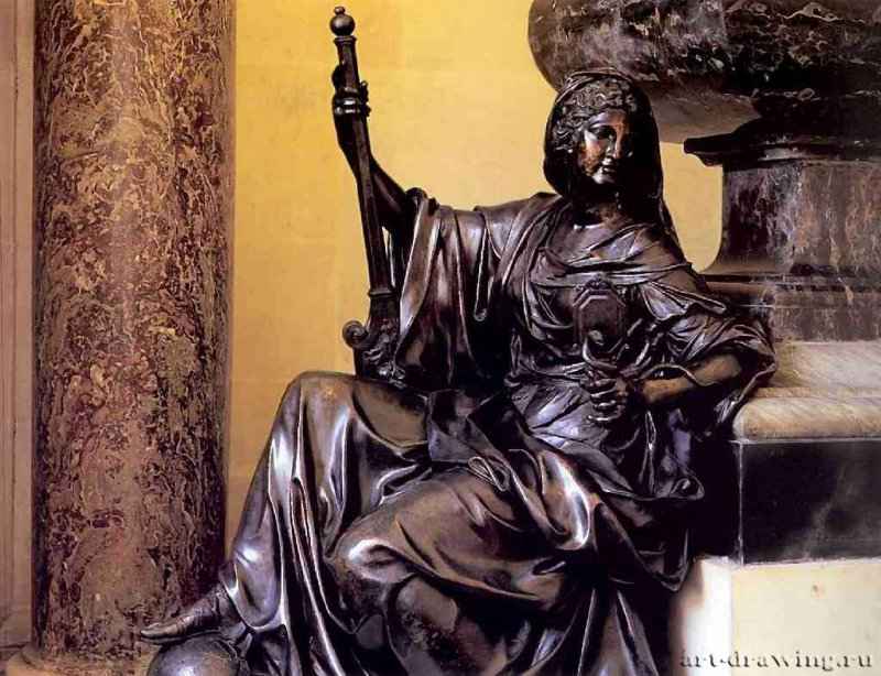 Аллегория Благоразумия. Деталь надгробия кардинала Мазарини. 1693 - Высота 140 см. Бронза. Париж. Французский институт. Франция.