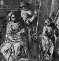 Святое семейство в плотничьей мастерской. 1622-1623 - 215 х 159 мм. Перо и отмывка коричневым тоном, на пожелтевшей бумаге. Дижон. Музей изящных искусств. Италия.