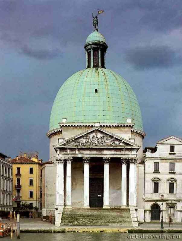 Церковь Санта Мария Маддалена. Фасад. 1748-1763 - Венеция. Италия.