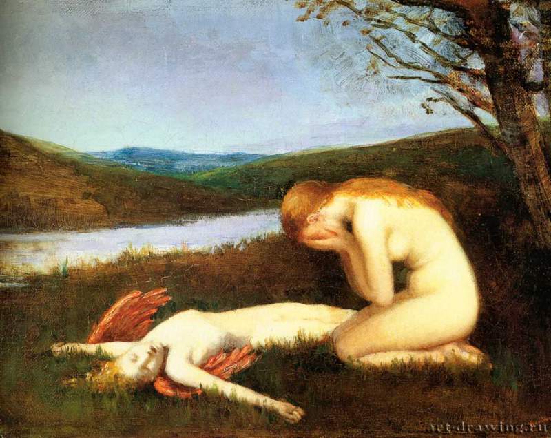 Смерть Амура, 1888 г. - Холст, масло; 22,9 х 33,3 см. Чикаго. Собрание Роберт Коул.