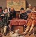 Весёлая компания. 1617-1620 - Холст, масло. Музей Бойманс ван Бейнинген. Роттердам.