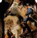 Папа Климент I, молящийся Троице. 1737-1738 - 488 x 256 смХолст, маслоРококоИталияМюнхен. Старая пинакотека