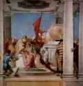 Фрески из виллы Вальмарана в Виченце. Принесение Ифигении в жертву. 1757 - ФрескаРококоИталияВиченца. Вилла Вальмарана