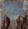 Фрески из виллы Вальмарана в Виченце. Руджеро освобождает Анджелику. Фрагмент. 1757 - ФрескаРококоИталияВиченца. Вилла Вальмарана