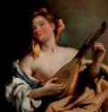Женщина с мандолиной. 1758-1760 * - 93 x 74 смХолст, маслоРококоИталияДетройт (штат Мичиган). Институт изящных искусств