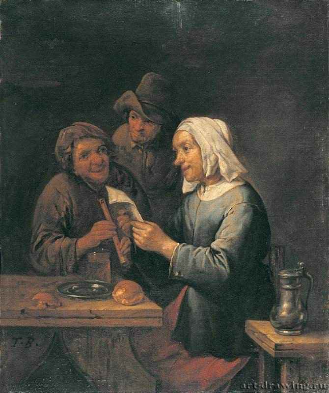 Дуэт. 1660 - 41 х 38 см. холст, масло. Москва. ГМИИ им. А.С. Пушкина.