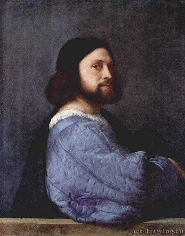 Мужской портрет «Ариосто». 1510 - 81,2 x 66,3 см. Холст, масло. Возрождение. Италия. Лондон. Национальная галерея.