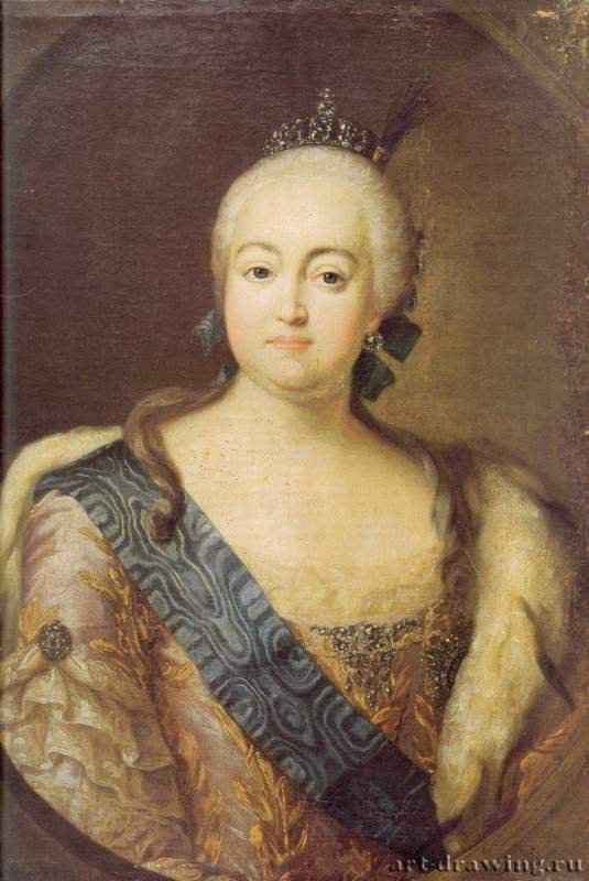 Портрет императрицы Елизаветы Петровны. 1756-1758 - Холст, масло. Россия (Россика).